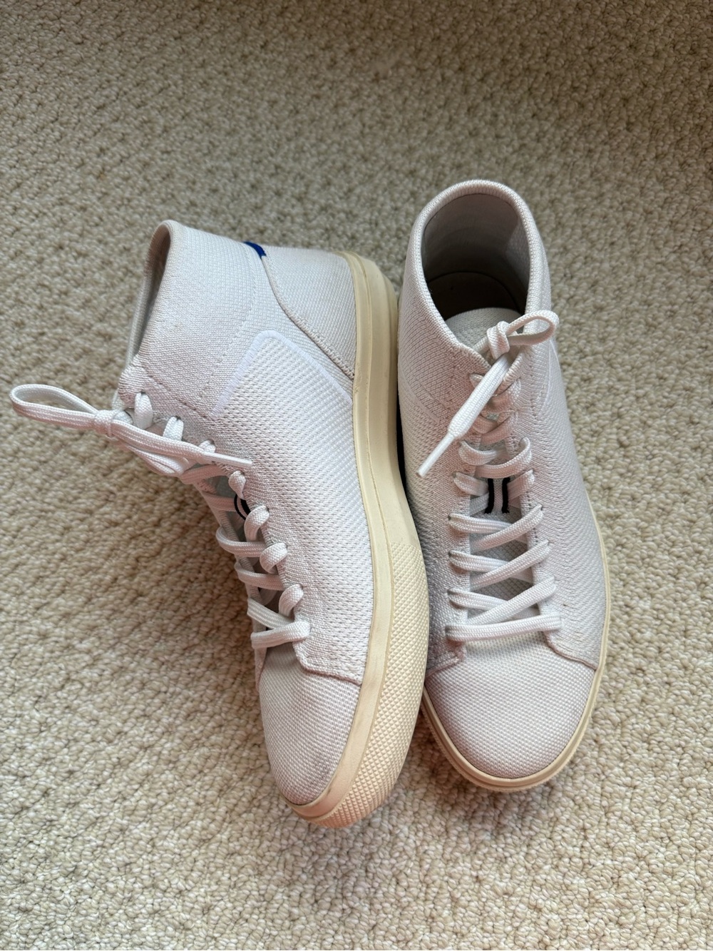 Rothy’s White The High Top Sneaker size 9.5